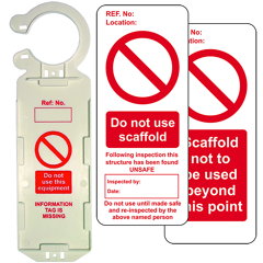 Scaffold Prohibition Kit - Pack Of 10